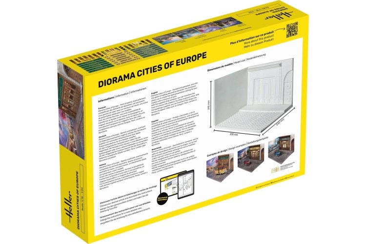 1:18 - 1:24 Heller 81256 Diorama - Gebouw in een Europeese Stad - 4 Opties Inbegrepen - Hel81256 2 - HEL81256