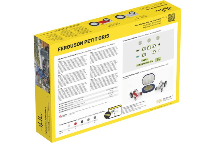 1:24 Heller 81401 Ferguson TE-20/FF-30 Petit Gris - 2 Bouwopties - Landbouwvoertuig - Hel81401 2 - HEL81401