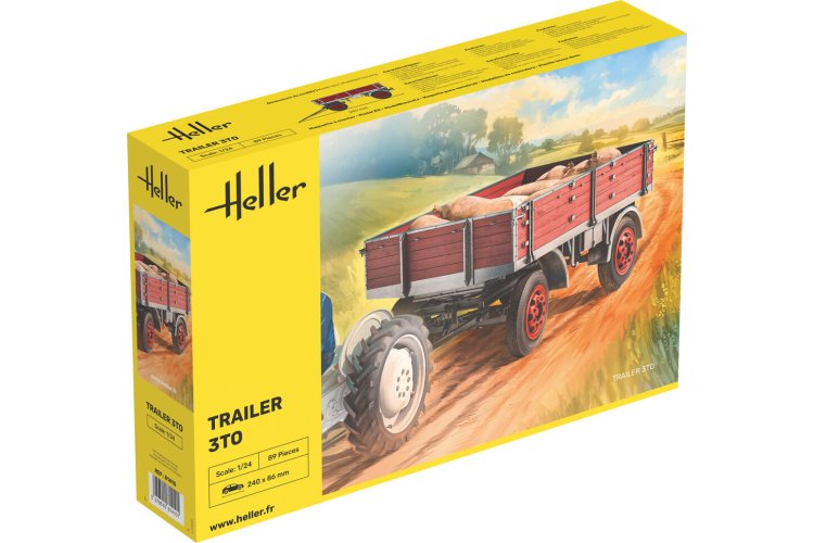1:24 Heller 81410 &ndash; 3 Ton Trailer &ndash; Trailer - Hel81410 1 - HEL81410