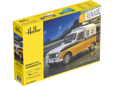 1:24 Heller 82700 Renault 4 F4 Fourgonnette - Franse Klassieke Bestelwagen - Hel82700 1 - HEL82700