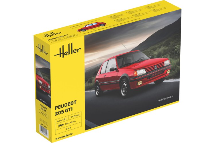 1:24 Heller 82705 Peugeot 205 GTI &ndash; French Car - Hel82705 1 - HEL82705
