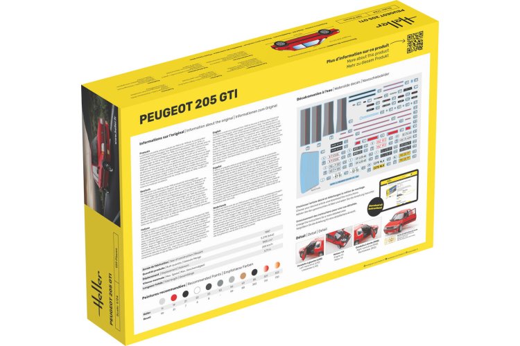 1:24 Heller 82705 Peugeot 205 GTI &ndash; French Car - Hel82705 2 - HEL82705
