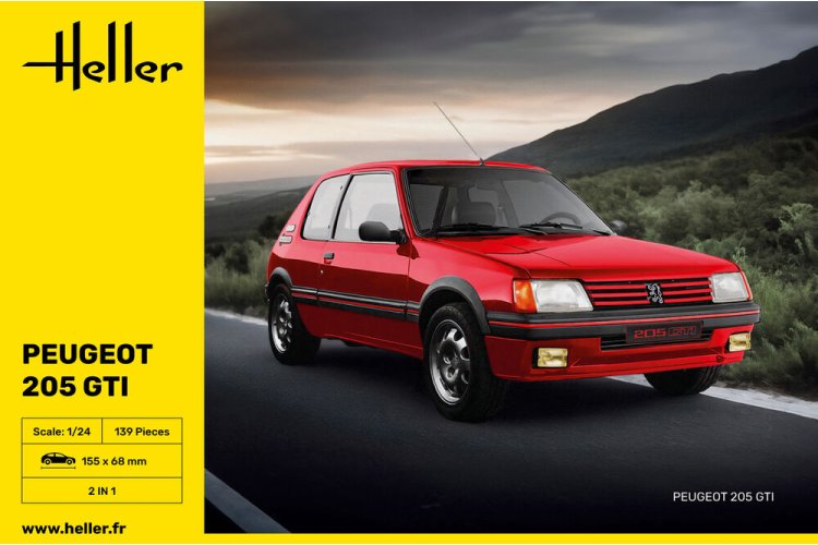 1:24 Heller 82705 Peugeot 205 GTI &ndash; French Car - Hel82705 3 - HEL82705
