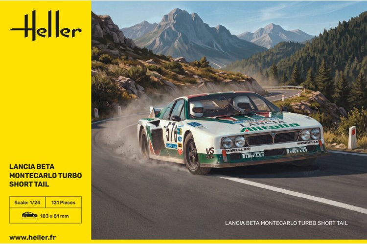 1:24 Heller 82741 Lancia Beta Montecarlo Turbo Short Tail - Italian Race Car - Hel82741 3 - HEL82741