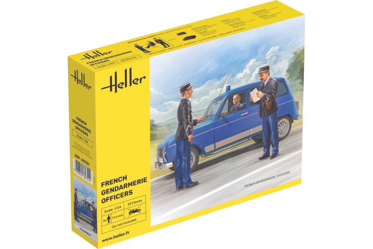 1:24 Heller 82751 French Gendarmerie Officers &ndash; 3 Figures - Hel82751 1 - HEL82751