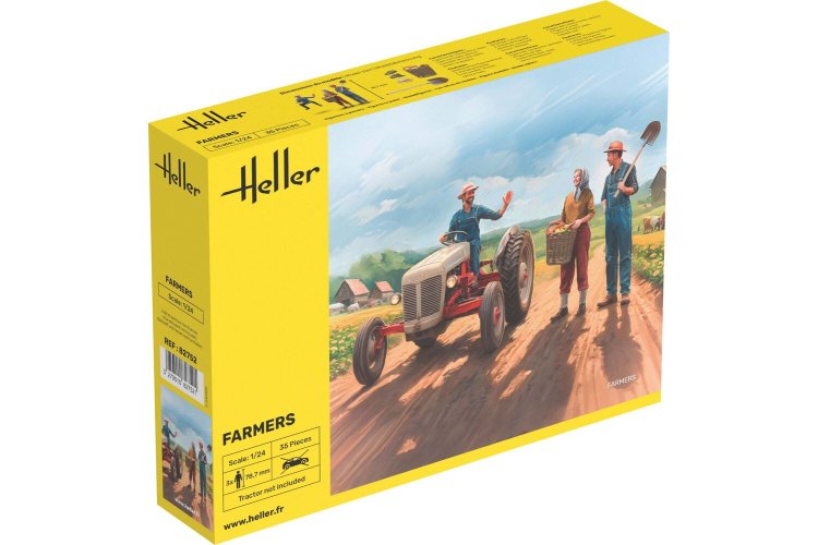 1:24 Heller 82752 Boeren voor Diorama - 3 Figuren - Hel82752 1 - HEL82752