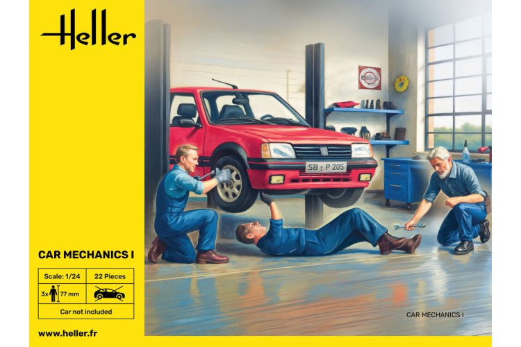 1:24 Heller 82755 Automonteurs I - voor Diorama - 3 Figuren - Hel82755 3 - HEL82755
