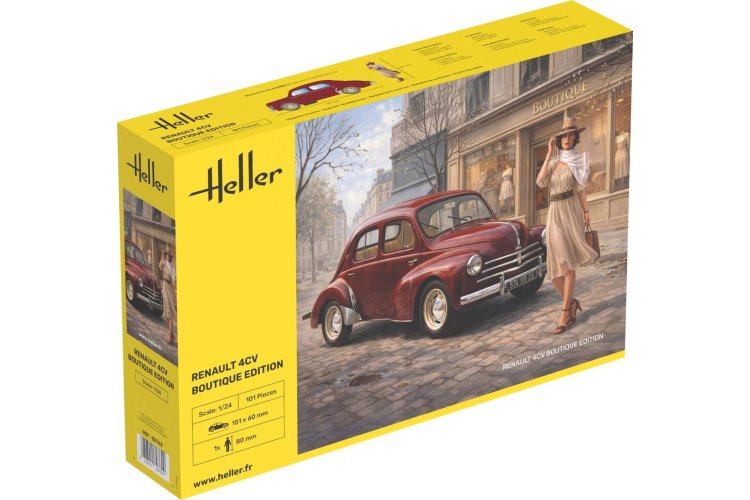 1:24 Heller 82762 Renault 4CV Boutique Edition - French Classic Car - Hel82762 1 - HEL82762