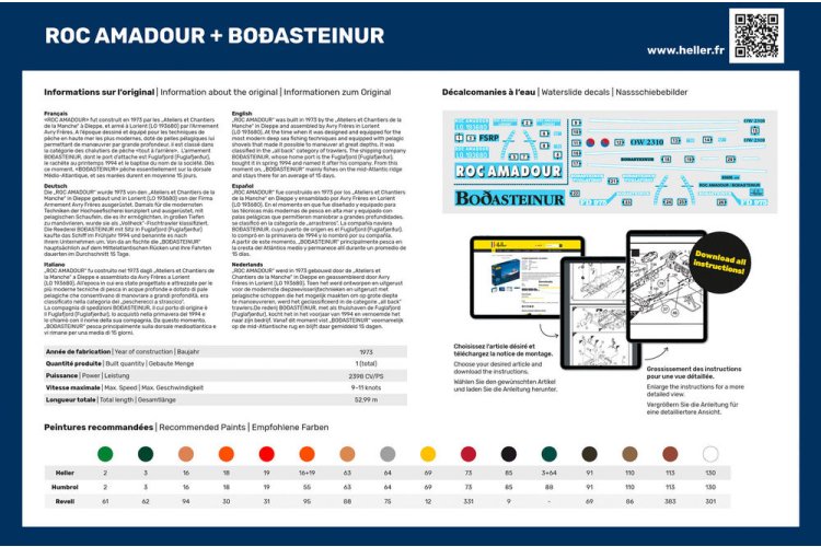 1:200 Heller 85608 ROC Amadour + Bodasteinur Ships - Twinset - Hel85608 2 - HEL85608