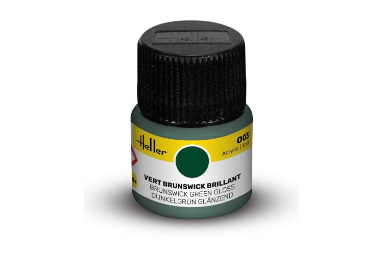 Heller #3 Brunswickgroen - Glans - Acryl - 12 ml - Hel9003 xs 1 - HEL9003-XS