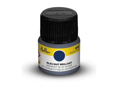 Heller #15 Nachtblauw - Glans - Acryl - 12 ml - Hel9015 xs 1 - HEL9015-XS