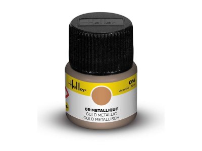 Heller #16 Gold - Metallic - Acrylic - 12 ml - Hel9016 xs 1 - HEL9016-XS