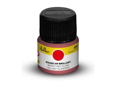 Heller #19 Helder Rood - Glans - Acryl - 12 ml - Hel9019 xs 1 - HEL9019-XS
