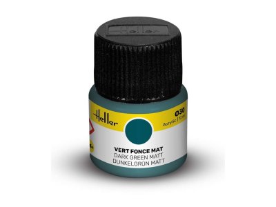 Heller #30 Dark Green - Matt - Acrylic - 12 ml - Hel9030 xs 1 - HEL9030-XS