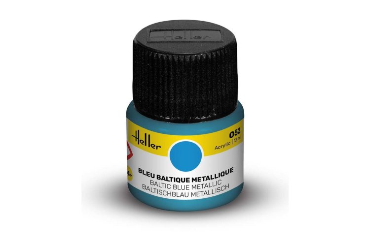 Heller #52 Baltic Blue - Metallic - Acrylic - 12 ml - Hel9052 xs 1 - HEL9052-XS