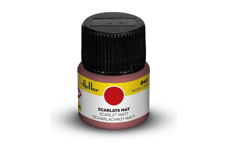 Heller #60 Scarlet Red - Matt - Acrylic - 12 ml - Hel9060 xs 1 - HEL9060-XS
