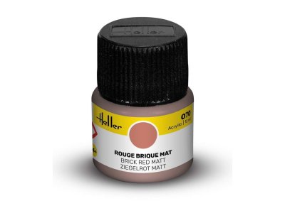 Heller #70 Brick Red - Matt - Acrylic - 12 ml - Hel9070 xs 1 - HEL9070-XS