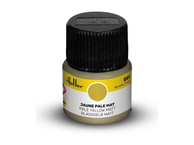 Heller #81 Light Yellow - Matt - Acrylic - 12 ml - Hel9081 xs 1 - HEL9081-XS