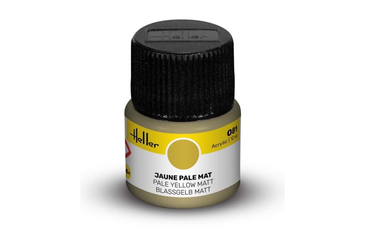 Heller #81 Light Yellow - Matt - Acrylic - 12 ml - Hel9081 xs 1 - HEL9081-XS