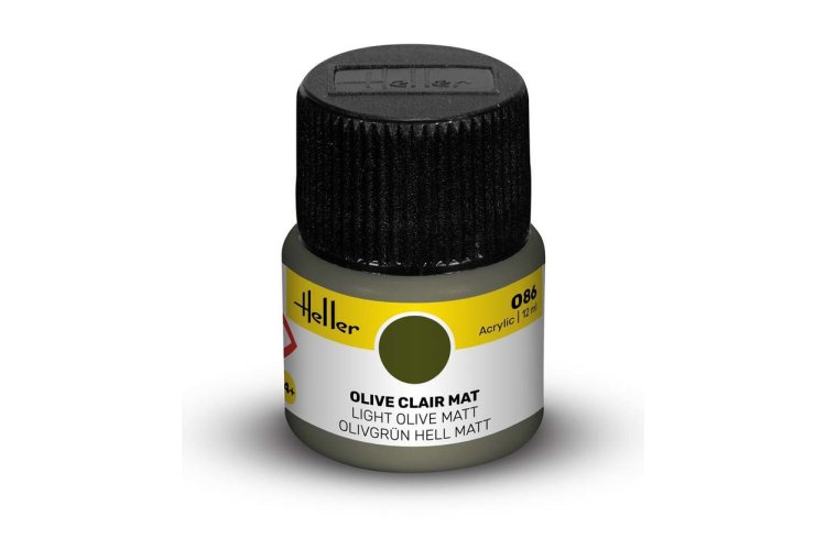 Heller #86 Light Olive - Matt - Acrylic - 12 ml - Hel9086 xs 1 - HEL9086-XS