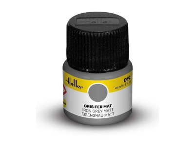 Heller #92 Iron Grey - Matt - Acrylic - 12 ml - Hel9092 xs 1 - HEL9092-XS