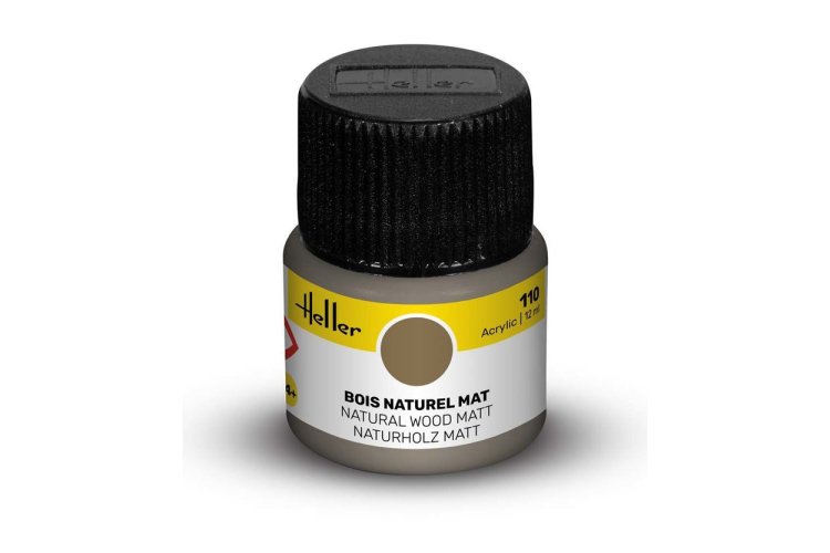 Heller #110 Natural Wood - Matt - Acrylic - 12 ml - Hel9110 xs 1 - HEL9110-XS