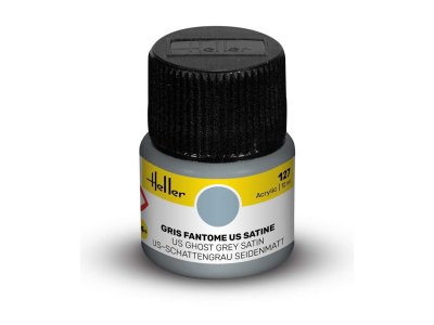 Heller #127 US Ghost Grey - Satin - Acrylic - 12 ml - Hel9127 xs 1 - HEL9127-XS