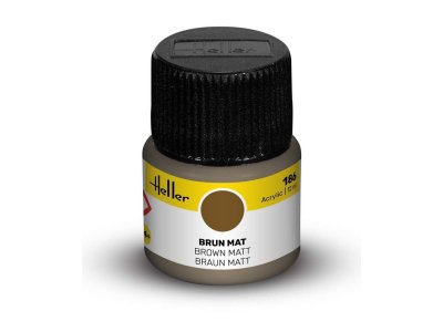 Heller #186 Brown - Matt - Acrylic - 12 ml - Hel9186 xs 1 - HEL9186-XS