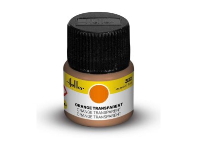 Heller #322 Oranje - Transparant - Acryl - 12 ml - Hel9322 xs 1 - HEL9322-XS