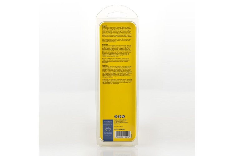 Heller 99009 Hobby Aluminum Scalpel with Fine Point and 10 Spare Blades - Hel99009 xs 2 - HEL99009-XS