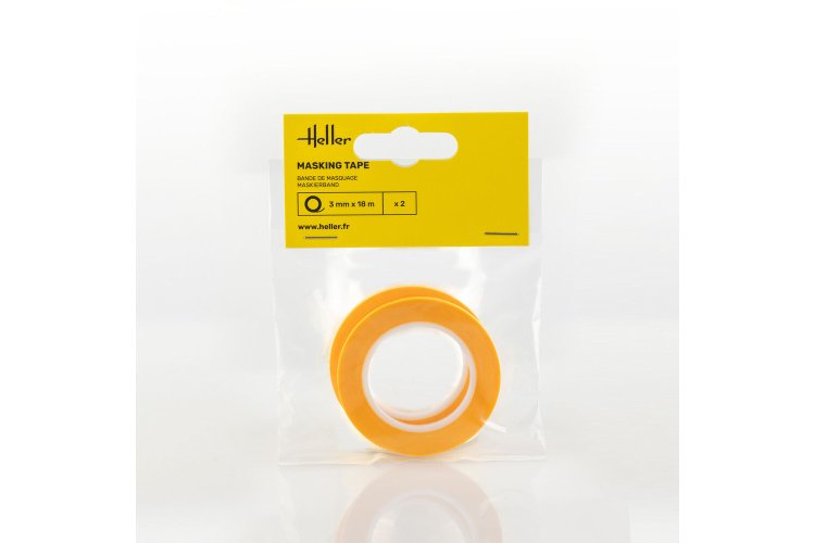 Heller 99011 Hobby Masking Tape 3 mm x 18 m - 2 pieces - Hel99011 xs 1 - HEL99011-XS