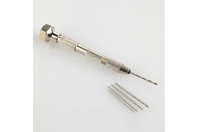 Heller 99019 Hobby Handboor met vijf boren (1, 1.2, 1.4, 1.5, 1.8 mm) - Hel99019 xs 3 - HEL99019-XS