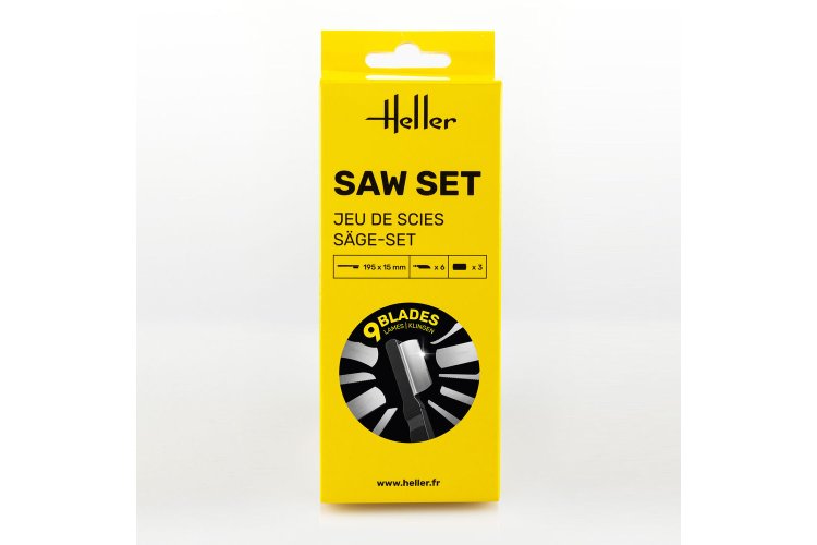 Heller 99028 Modelbouw Zaagset - 195 x 15 mm - 9 Zaagbladen - Hel99028 xs 1 - HEL99028-XS
