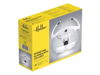 Heller 99029 Vergrootbril met LED-verlichting - 5 Lenzen - Hel99029 1 - HEL99029