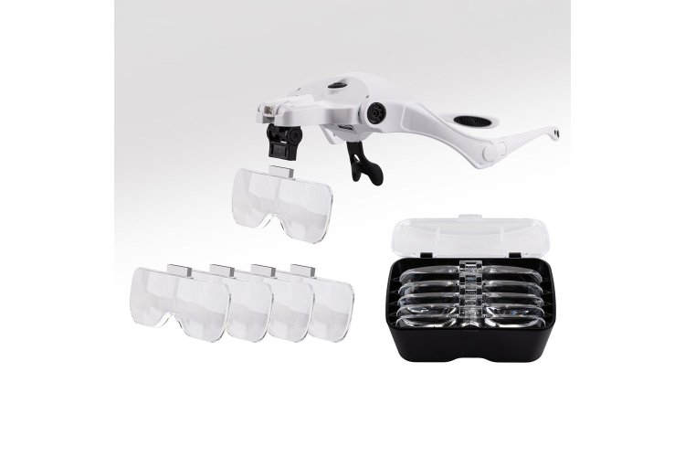 Heller 99029 Vergrootbril met LED-verlichting - 5 Lenzen - Hel99029 5 - HEL99029