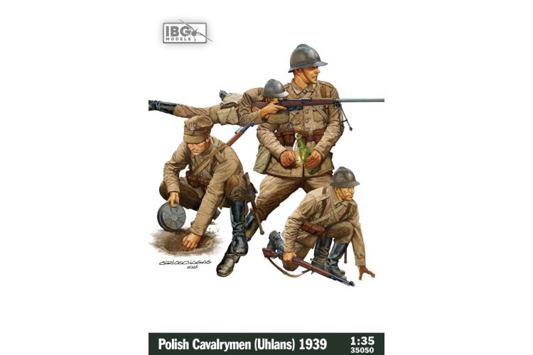 1:35 IBG Models 35050 Polish Cavalry - Uhlans 1939 WWII - 4 Figures - Ibg35050 1x - IBG35050