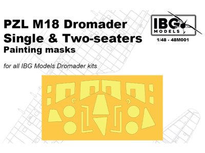 1:48 IBG Models 48M001 Mask Set for PZL M18 Dromader &ndash; IBG Models - Ibg48m001 1 - IBG48M001