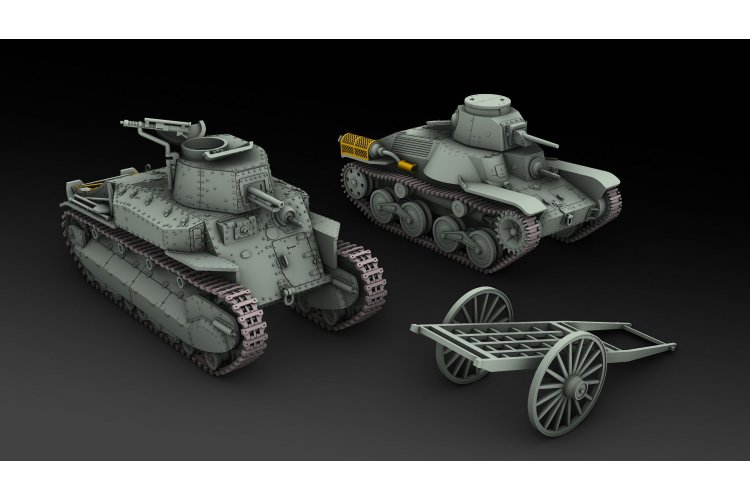 1:72 IBG Models 72042 Type 89 Kou (Late versie) + Type 95 Ha-Go - Japanse Tanks - 2 Bouwopties - Ibg72042 7 - IBG72042