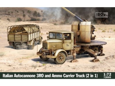 1:72 IBG Models 72095 Autocannone 3Ro & Ammunition Vehicle 2-in-1 WWII - Italian Artillery Truck - Ibg72095 1 - IBG72095