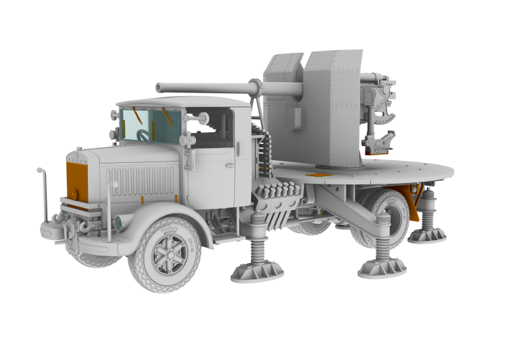 1:72 IBG Models 72095 Autocannone 3Ro & Ammunition Vehicle 2-in-1 WWII - Italian Artillery Truck - Ibg72095 3 - IBG72095