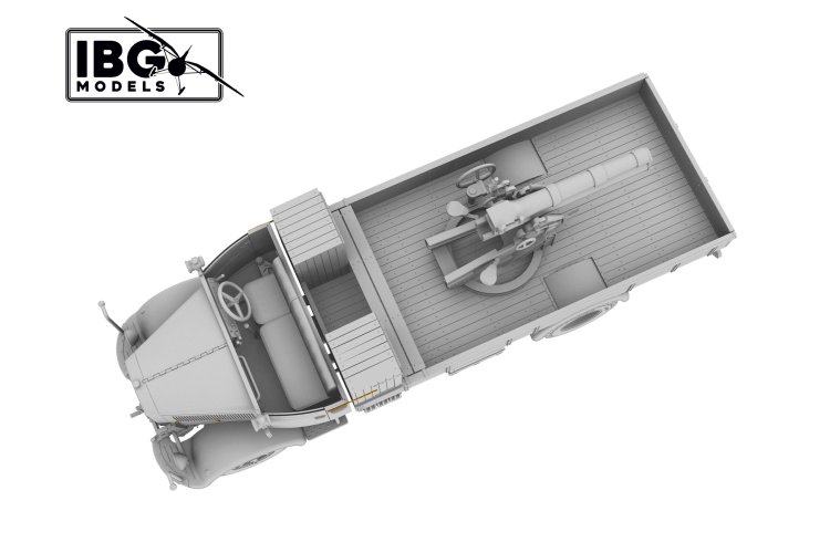 1:72 IBG Models 72098 3Ro with 100mm Howitzer 100/17 WWII - Italian Artillery Truck - Ibg72098 11 - IBG72098