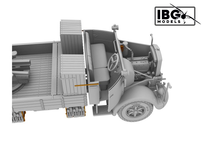1:72 IBG Models 72098 3Ro with 100mm Howitzer 100/17 WWII - Italian Artillery Truck - Ibg72098 15 - IBG72098