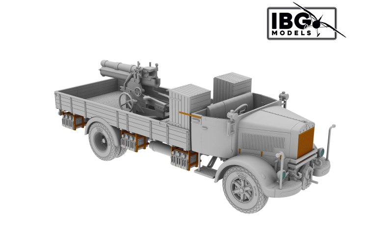 1:72 IBG Models 72098 3Ro with 100mm Howitzer 100/17 WWII - Italian Artillery Truck - Ibg72098 3 - IBG72098