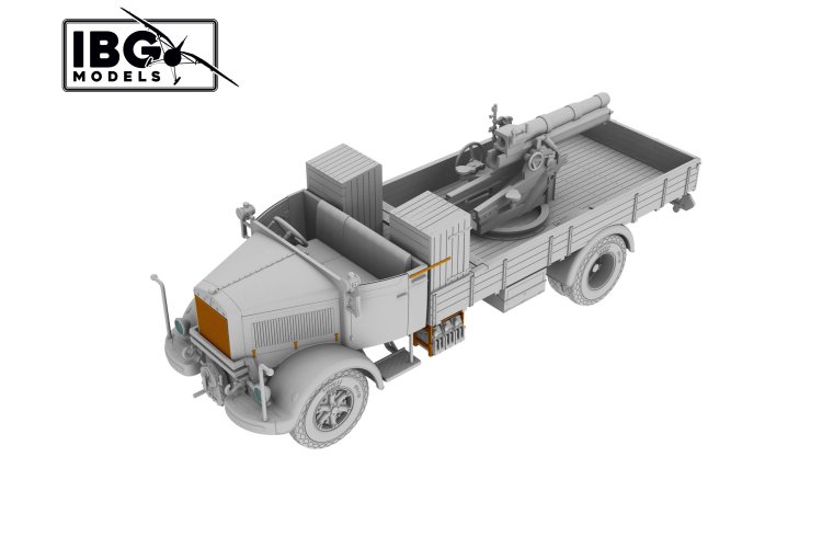 1:72 IBG Models 72098 3Ro with 100mm Howitzer 100/17 WWII - Italian Artillery Truck - Ibg72098 9 - IBG72098