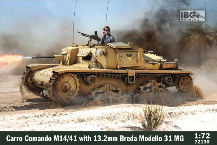 1:72 IBG Models 72130 Carro Comando M14/41 with 13.2mm Breda Modello 31 MG WWII - Italian Command Vehicle - Ibg72130 1 - IBG72130