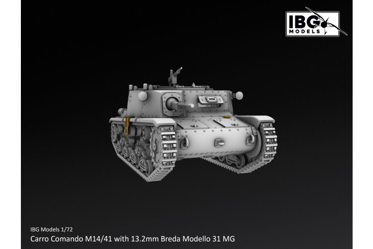 1:72 IBG Models 72130 Carro Comando M14/41 with 13.2mm Breda Modello 31 MG WWII - Italian Command Vehicle - Ibg72130 10 - IBG72130