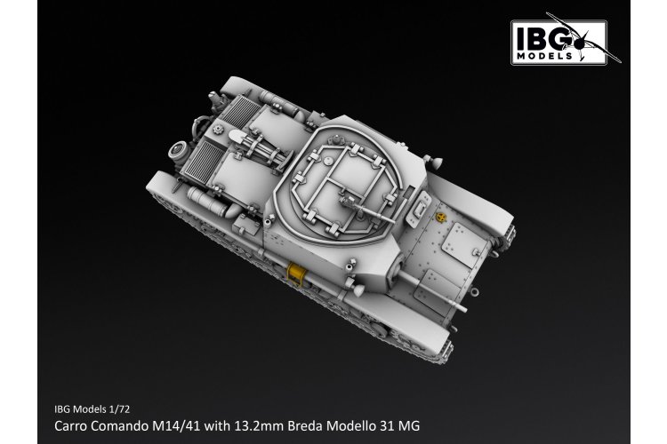 1:72 IBG Models 72130 Carro Comando M14/41 with 13.2mm Breda Modello 31 MG WWII - Italian Command Vehicle - Ibg72130 11 - IBG72130