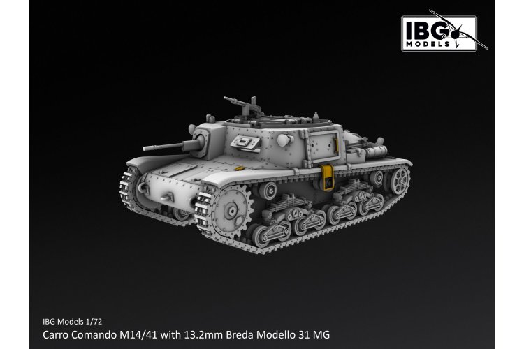 1:72 IBG Models 72130 Carro Comando M14/41 with 13.2mm Breda Modello 31 MG WWII - Italian Command Vehicle - Ibg72130 3 - IBG72130