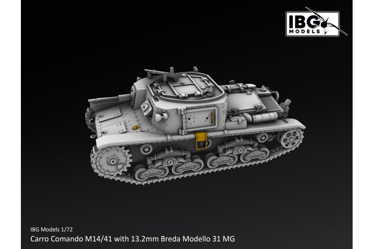 1:72 IBG Models 72130 Carro Comando M14/41 with 13.2mm Breda Modello 31 MG WWII - Italian Command Vehicle - Ibg72130 4 - IBG72130