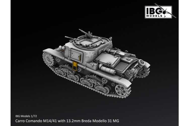 1:72 IBG Models 72130 Carro Comando M14/41 with 13.2mm Breda Modello 31 MG WWII - Italian Command Vehicle - Ibg72130 5 - IBG72130